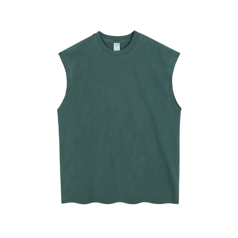 Men's Cotton Tank Top – Sleeveless Crew Neck
