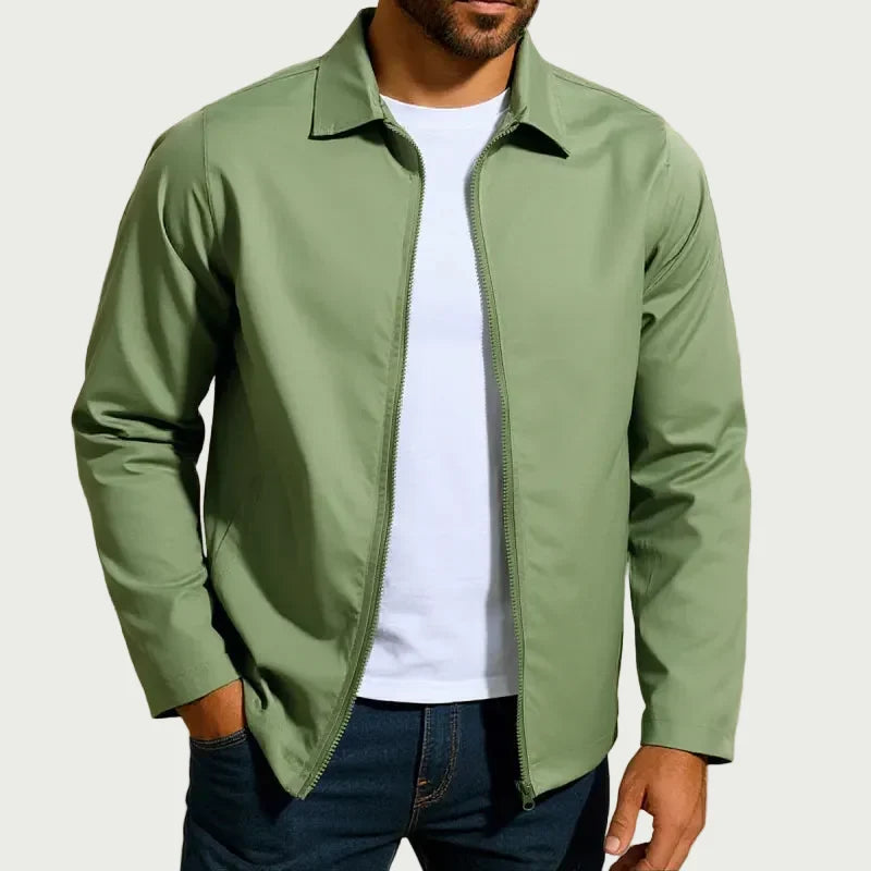 Men's Zip-Up Raglan Sleeve Cardigan Jacket – Relaxed Fit