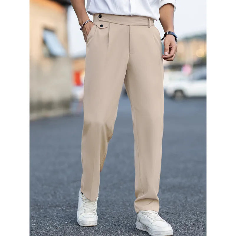 Men's Straight-Leg Trousers – Casual Style