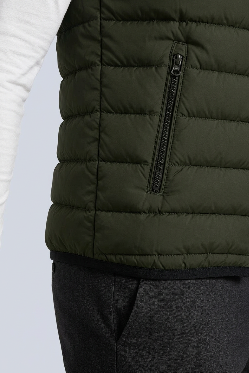 Men's Quilted Puffer Gilet – Lightweight Padded Zip Fastening