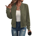 Women's Relaxed Blazer with Baseball Collar – Lightweight Relaxed Fit