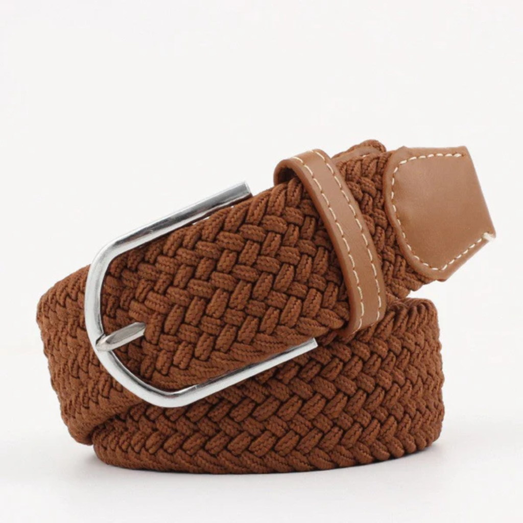 Stretch Braided Belt – Adjustable Alloy Buckle