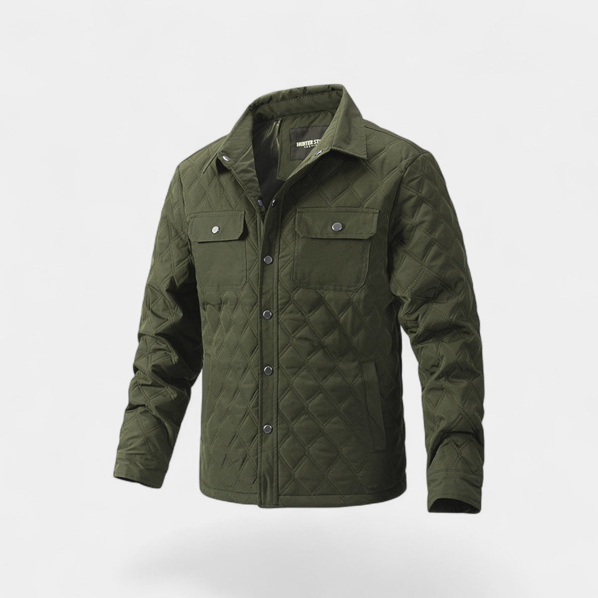 Men's Cotton Quilted Jacket – Classic Tailored Outerwear