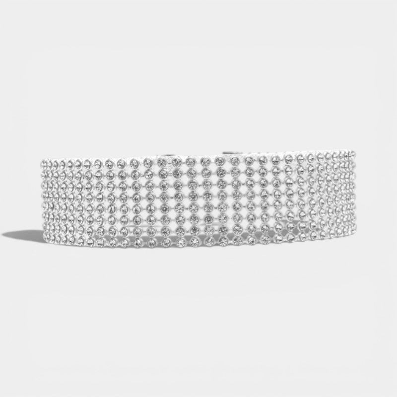 Calder Mayne | Women's crystal rhinestone choker necklace