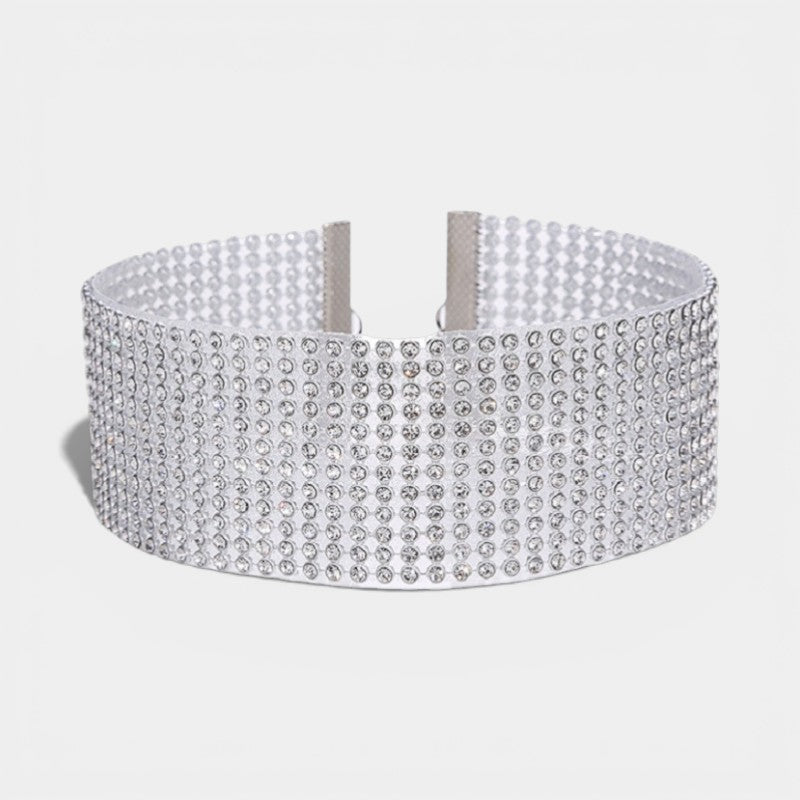Calder Mayne | Women's crystal rhinestone choker necklace