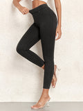 High Waist Skinny Jeggings for Women – Stretch Denim-Style Pants Without Zipper