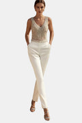 Strapless Women's Tube Jumpsuit – Structured Sleeveless Fit