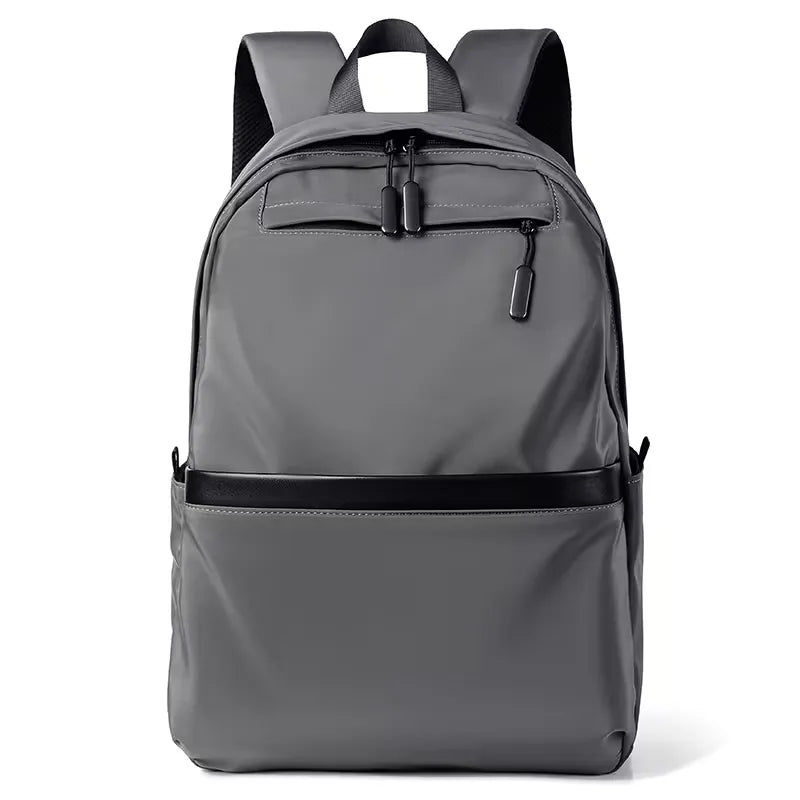 Men's Structured Fabric Backpack – Waterproof and Multi-Pocketed