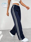 Women's Wide-Leg Jogging Pants – Elastic Waist, Relaxed Fit