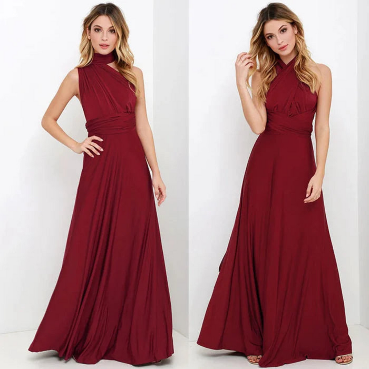 Women's Infinity Convertible Maxi Dress – Fluid Multiway Fit