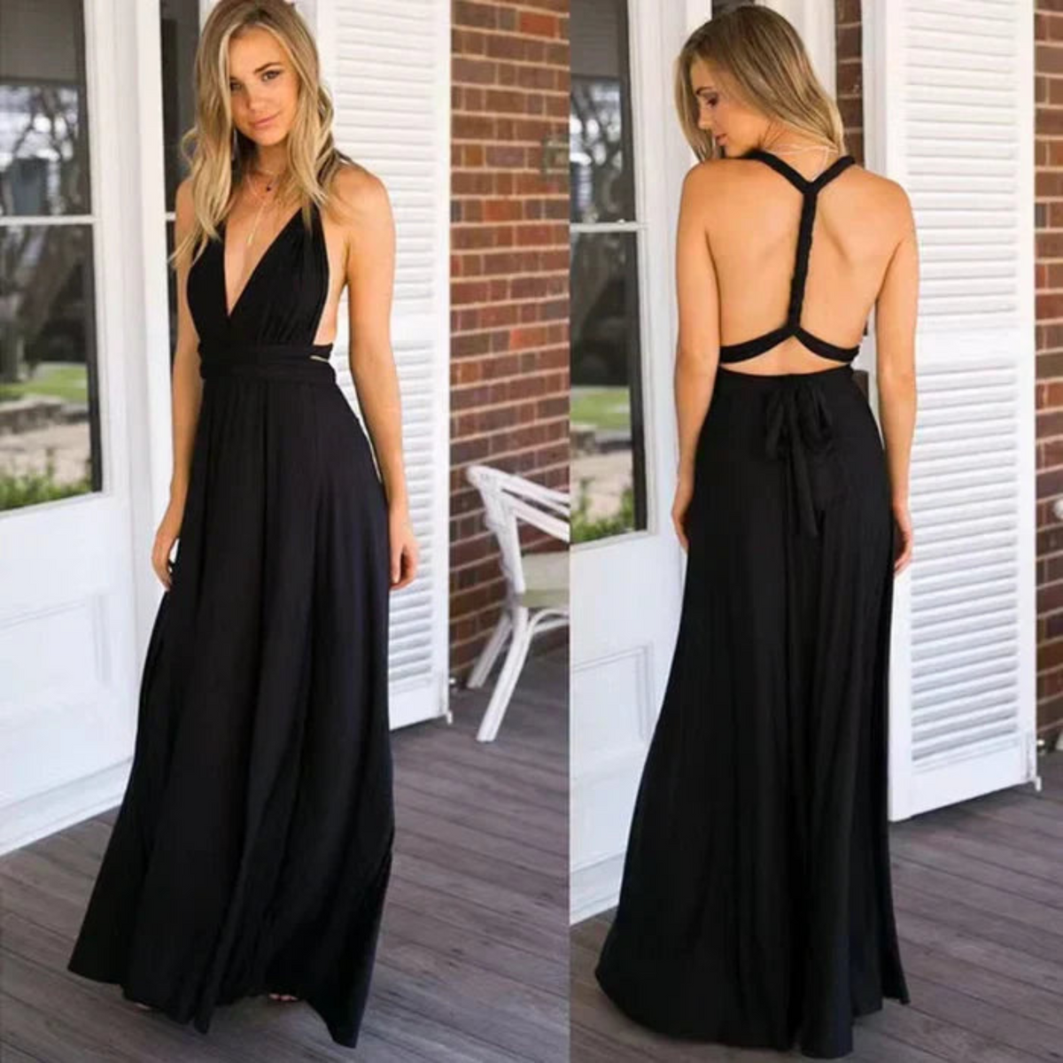 Women's Infinity Convertible Maxi Dress – Fluid Multiway Fit