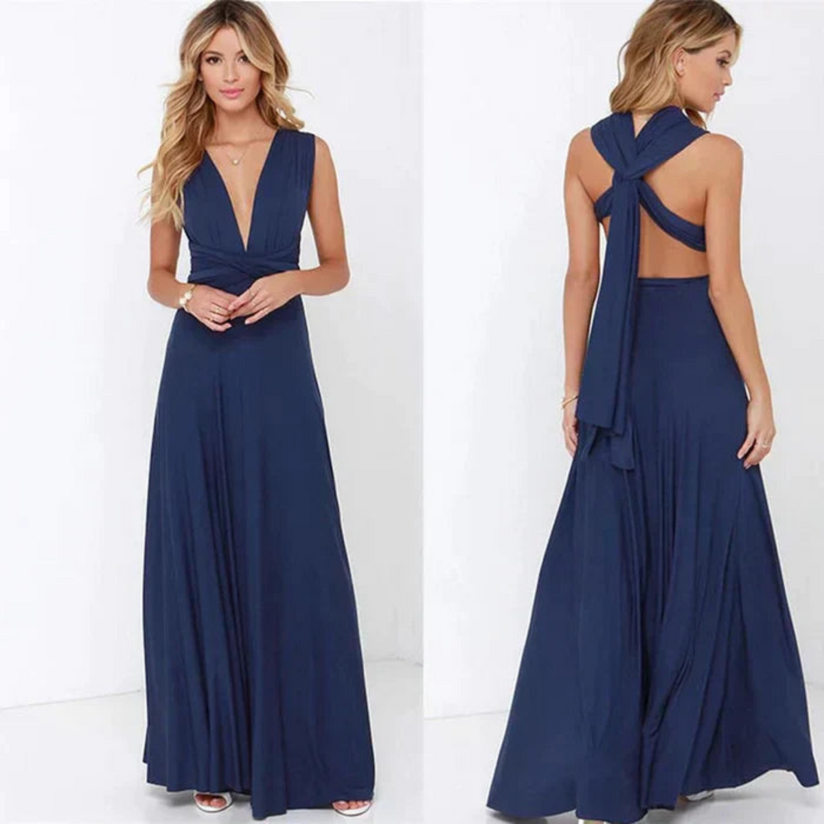 Women's Infinity Convertible Maxi Dress – Fluid Multiway Fit