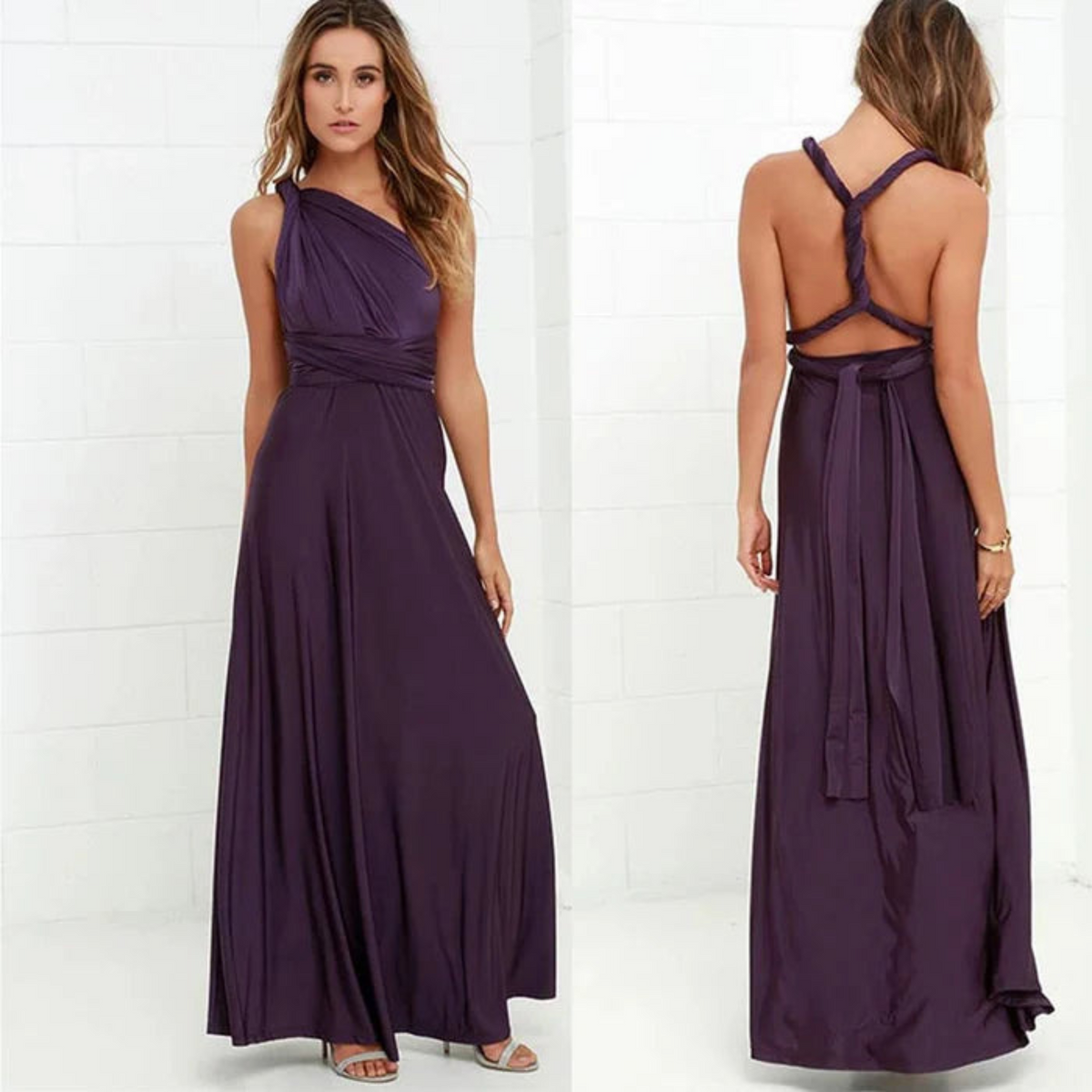 Women's Infinity Convertible Maxi Dress – Fluid Multiway Fit