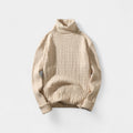 Men's turtleneck sweater – twisted elegance