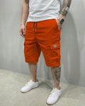 Men's Short Cargo – Elastic Waist with Drawstring & Large Flap Pockets