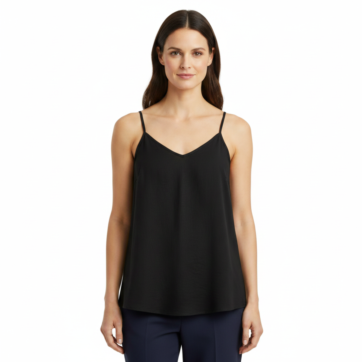 Women's Cotton-Linen Tank Top – Spaghetti Straps Loose Fit