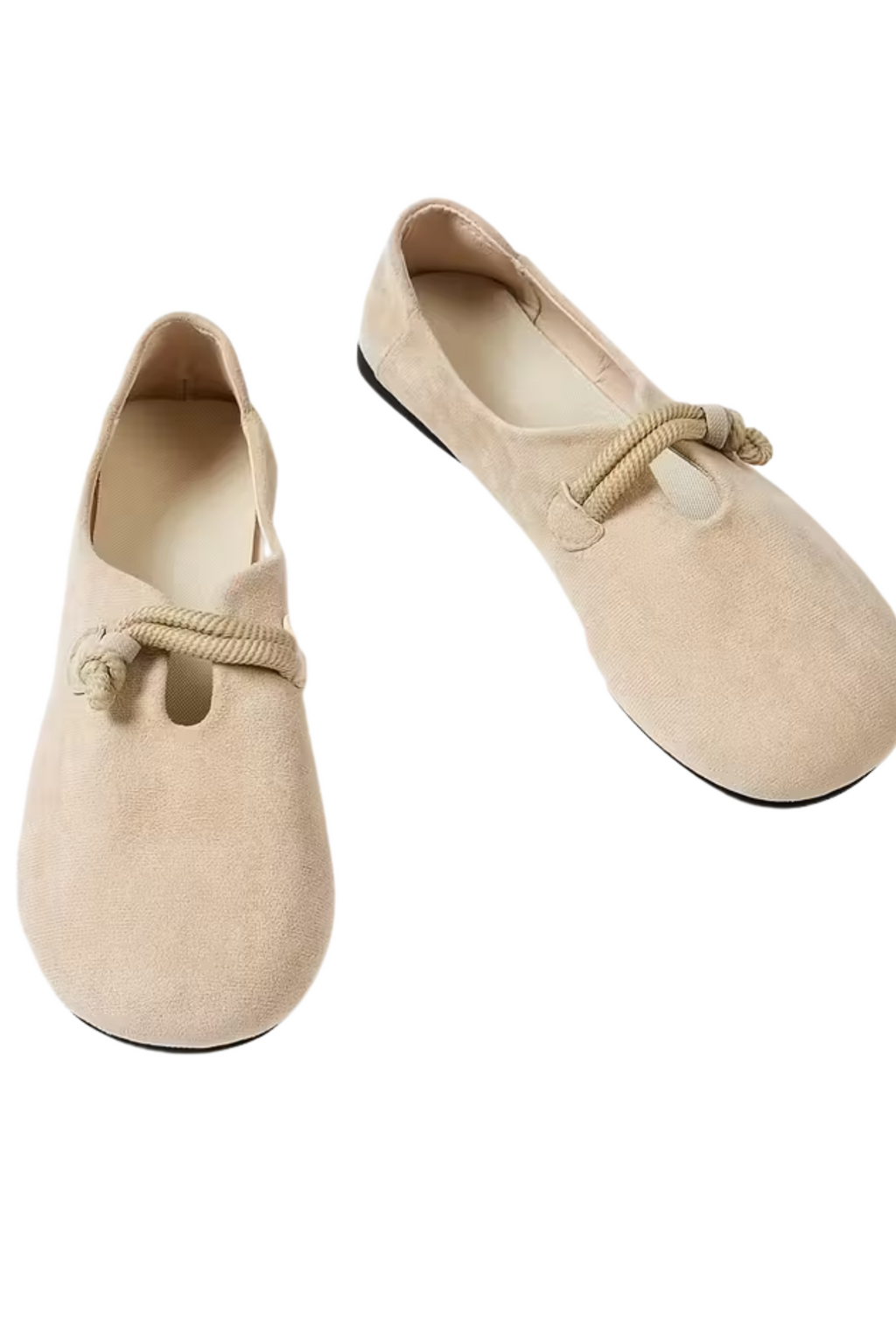Women's slip-on suede loafers – soft flat sole low-cut fit