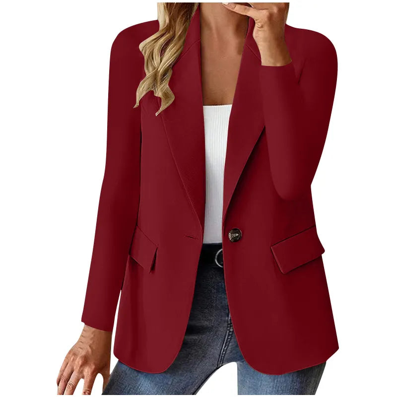 Women's Cardigan Jacket with Long Sleeves – Modern Fluid Cut