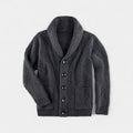 Men's wool buttoned high collar vest – refined, warm, everyday silhouette