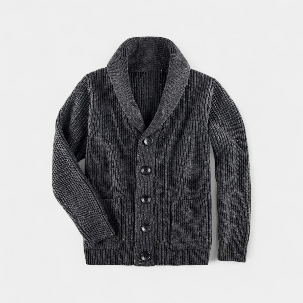 Men's wool buttoned high collar vest – refined, warm, everyday silhouette