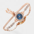 Women's Quartz Watch – Adjustable Chain Bracelet
