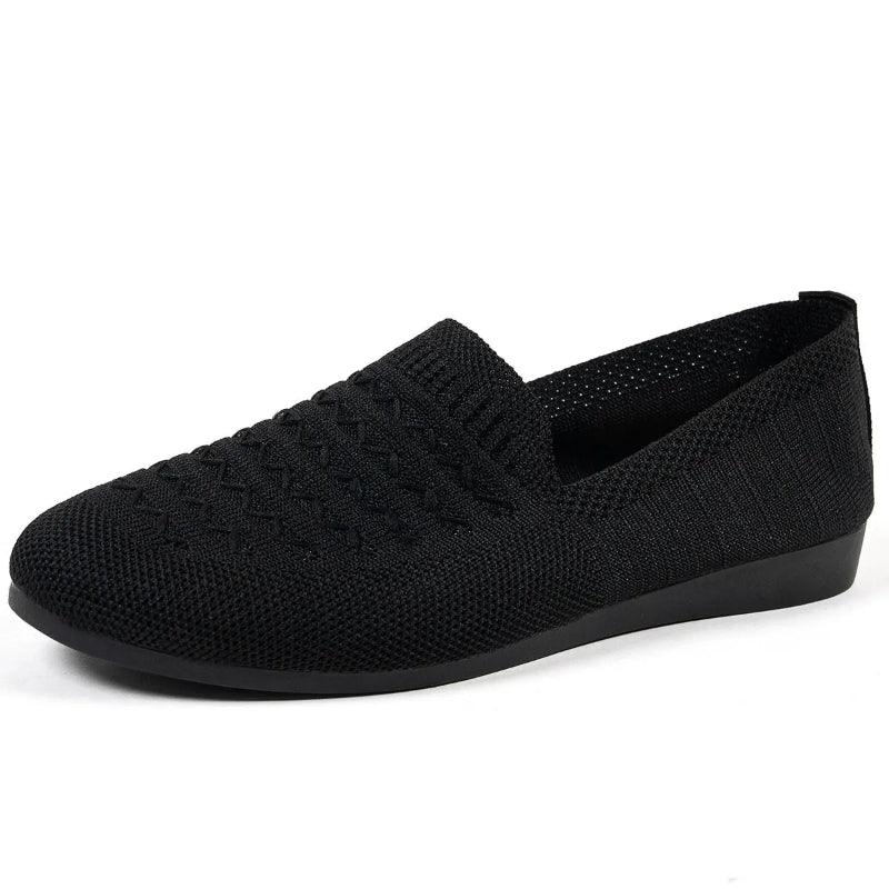 Women’s Orthopaedic Mesh Loafers – Easy Slip-On Round Toe Flat Sole