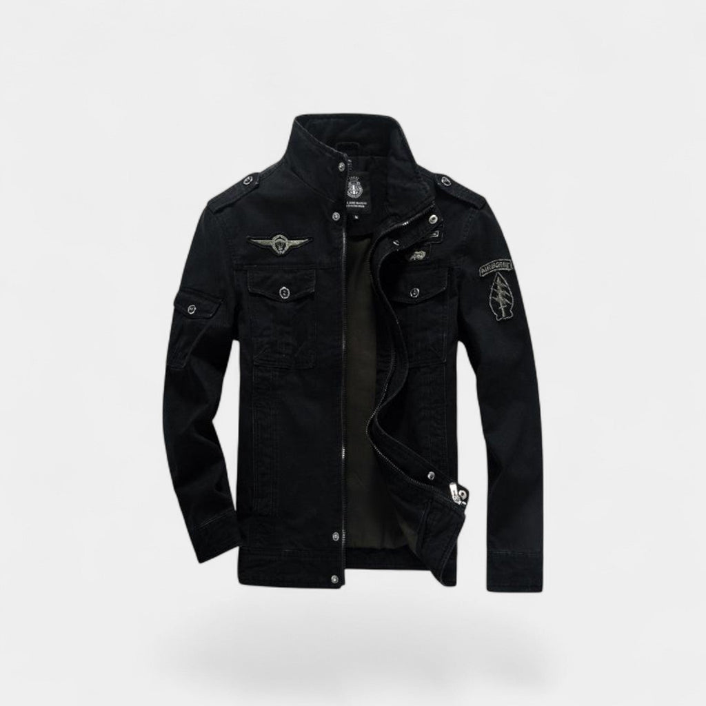 Men's cargo jacket in military-style cotton – sturdy, refined, everyday silhouette