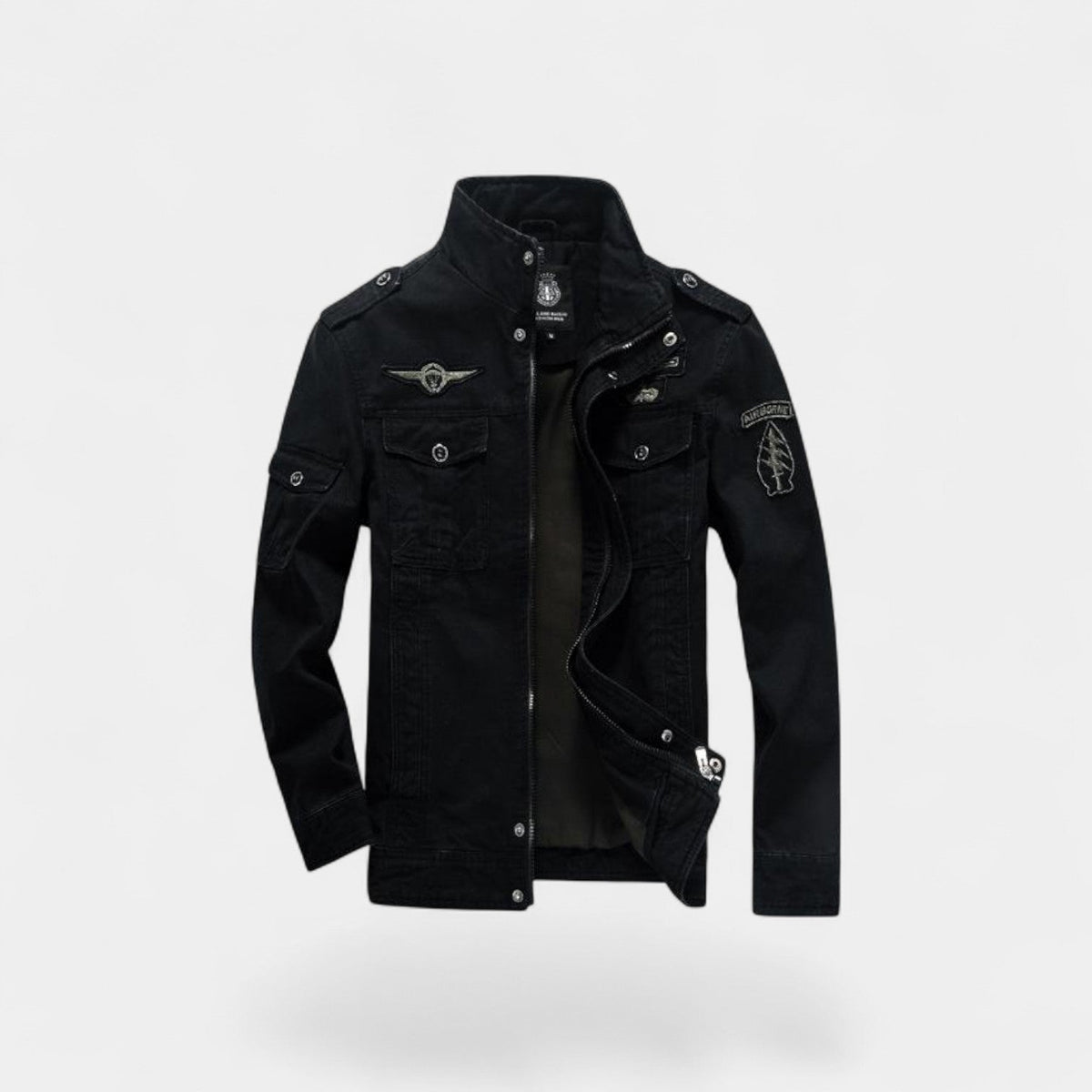 Men's cargo jacket in military-style cotton – sturdy, refined, everyday silhouette