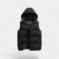 Men's Cotton Sleeveless Hooded Vest – Thick Thermal Casual