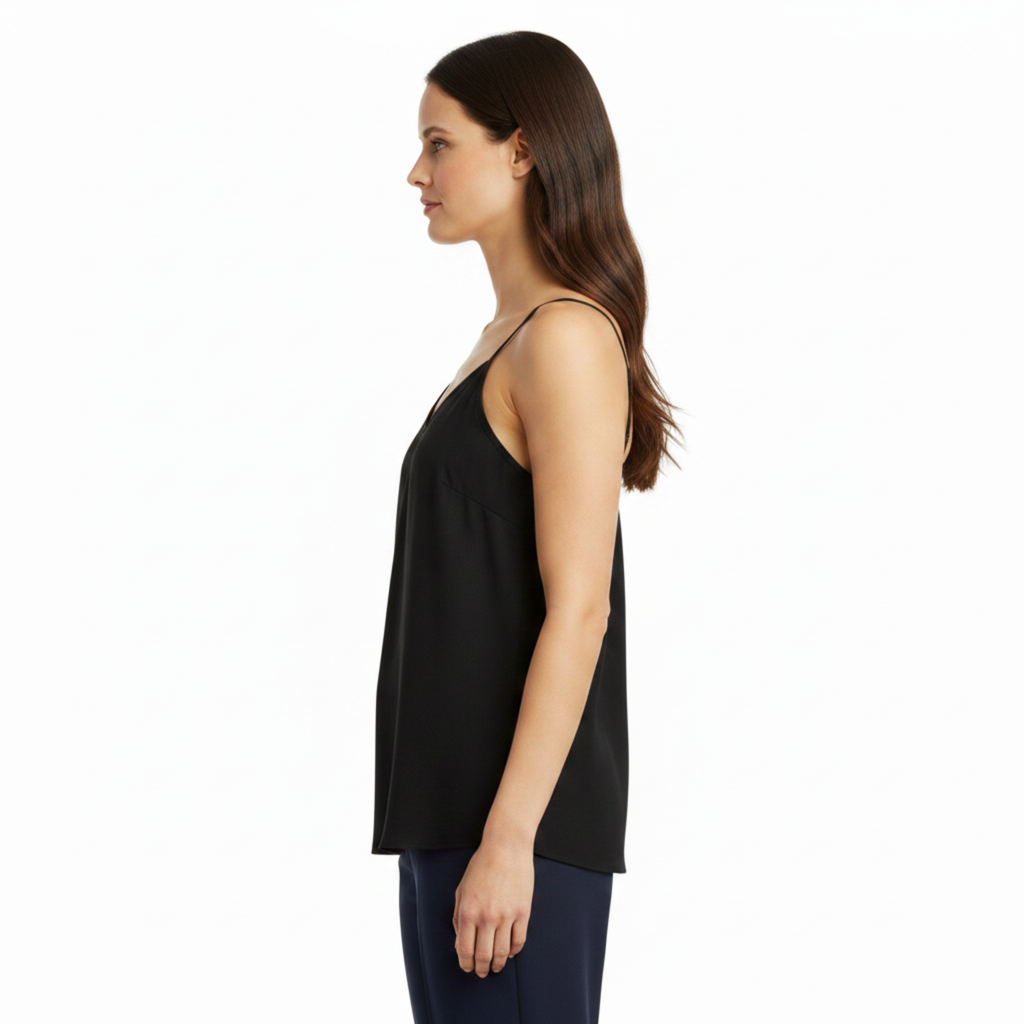 Women's Cotton-Linen Tank Top – Spaghetti Straps Loose Fit