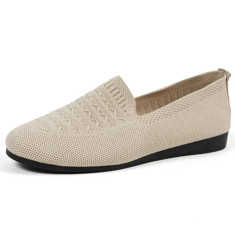 Women’s Orthopaedic Mesh Loafers – Easy Slip-On Round Toe Flat Sole