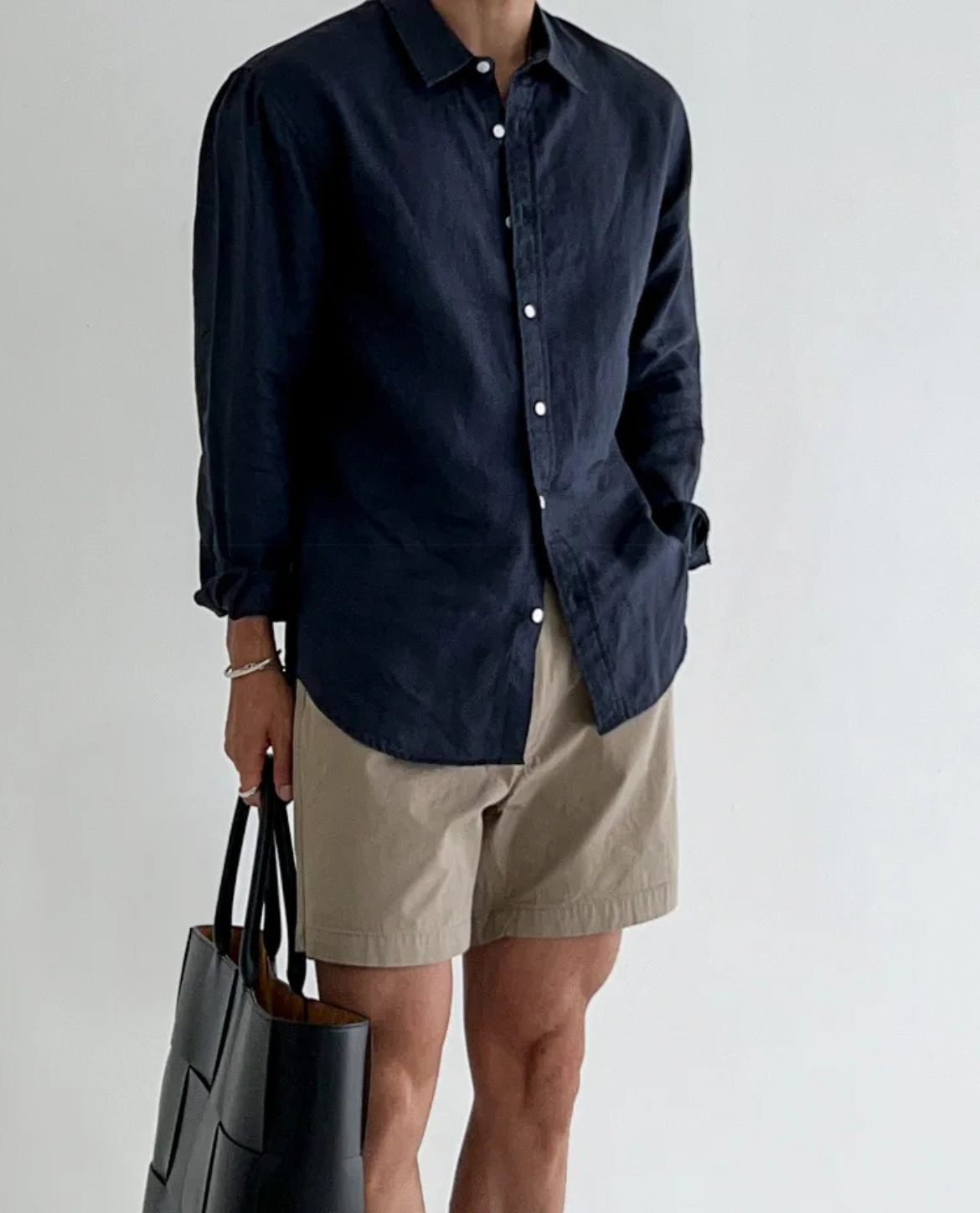 Men's Lightweight Button-Up Shirt – Long Sleeves, Relaxed Fit