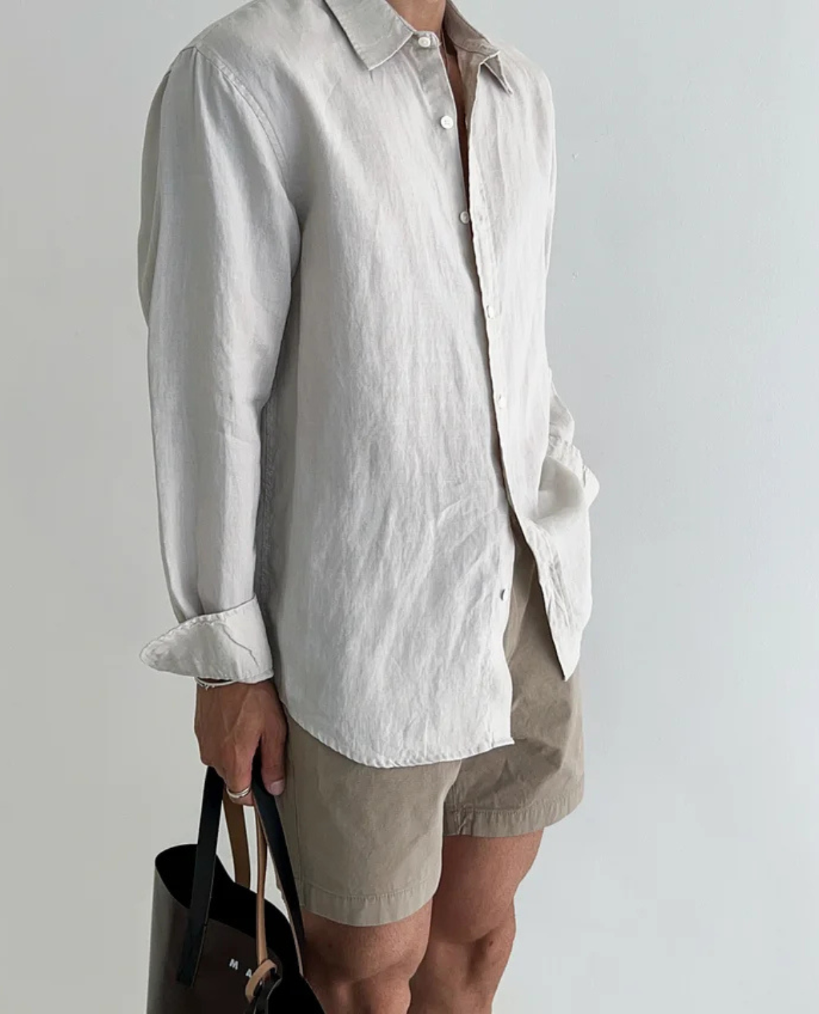 Men's Lightweight Button-Up Shirt – Long Sleeves, Relaxed Fit