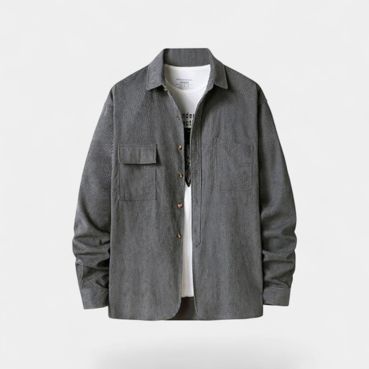 Men's Corduroy Cotton Shirt Jacket – Refined Casual Style
