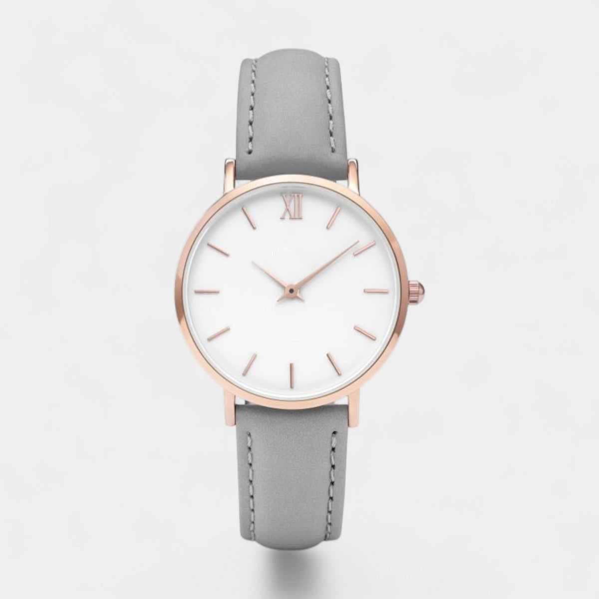 Women's Quartz Leather Watch – Minimalist Dial