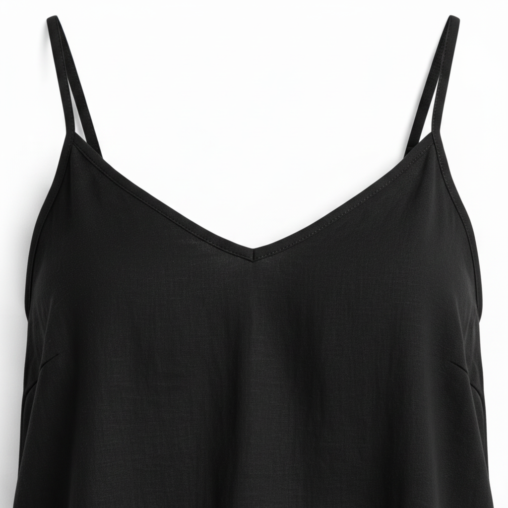 Women's Cotton-Linen Tank Top – Spaghetti Straps Loose Fit