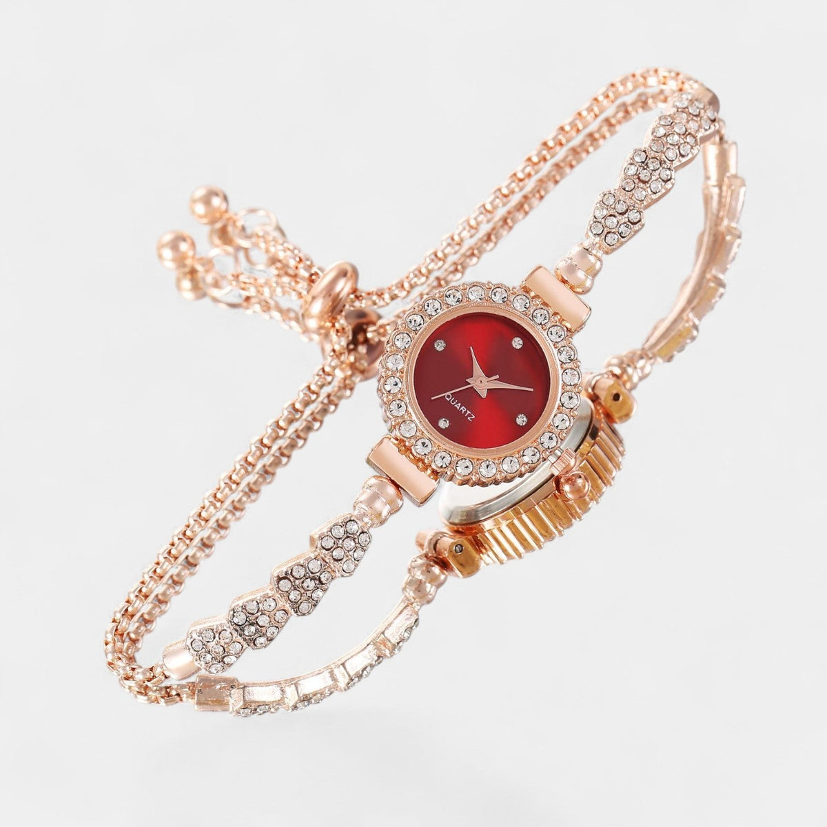 Women's Quartz Watch – Adjustable Chain Bracelet