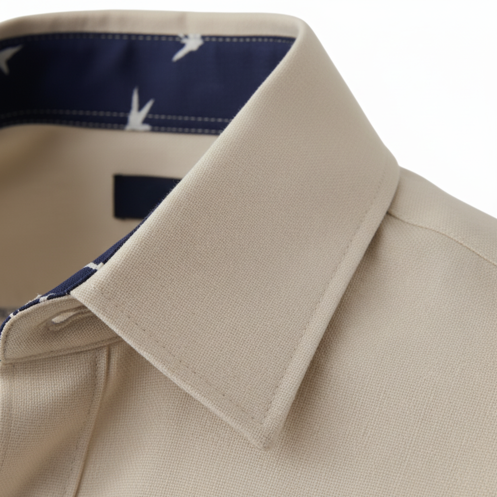 Men's Short Sleeve Shirt – Contrasting Printed Details
