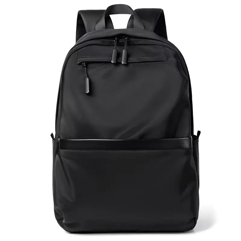 Men's Structured Fabric Backpack – Waterproof and Multi-Pocketed