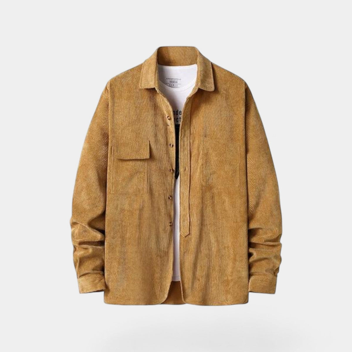 Men's Corduroy Cotton Shirt Jacket – Refined Casual Style