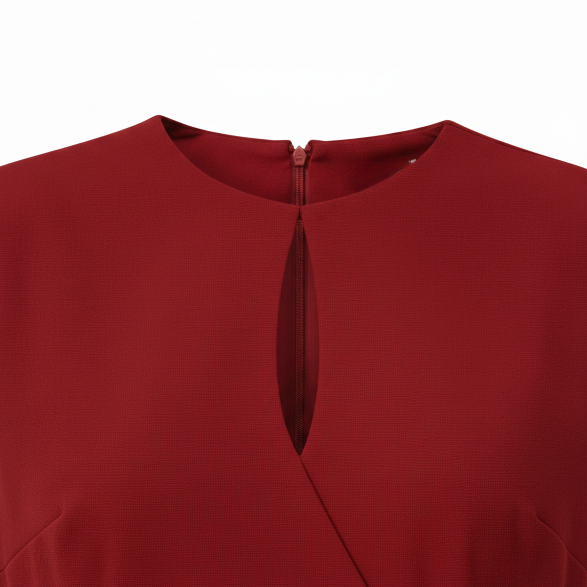 Women's Cocktail Dress – Draped Silhouette & Gathered Waist