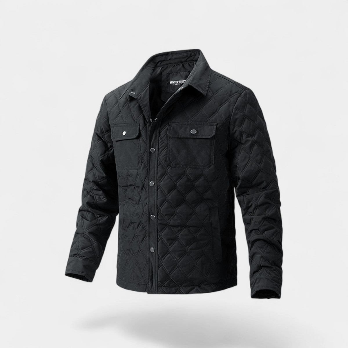 Men's Cotton Quilted Jacket – Classic Tailored Outerwear
