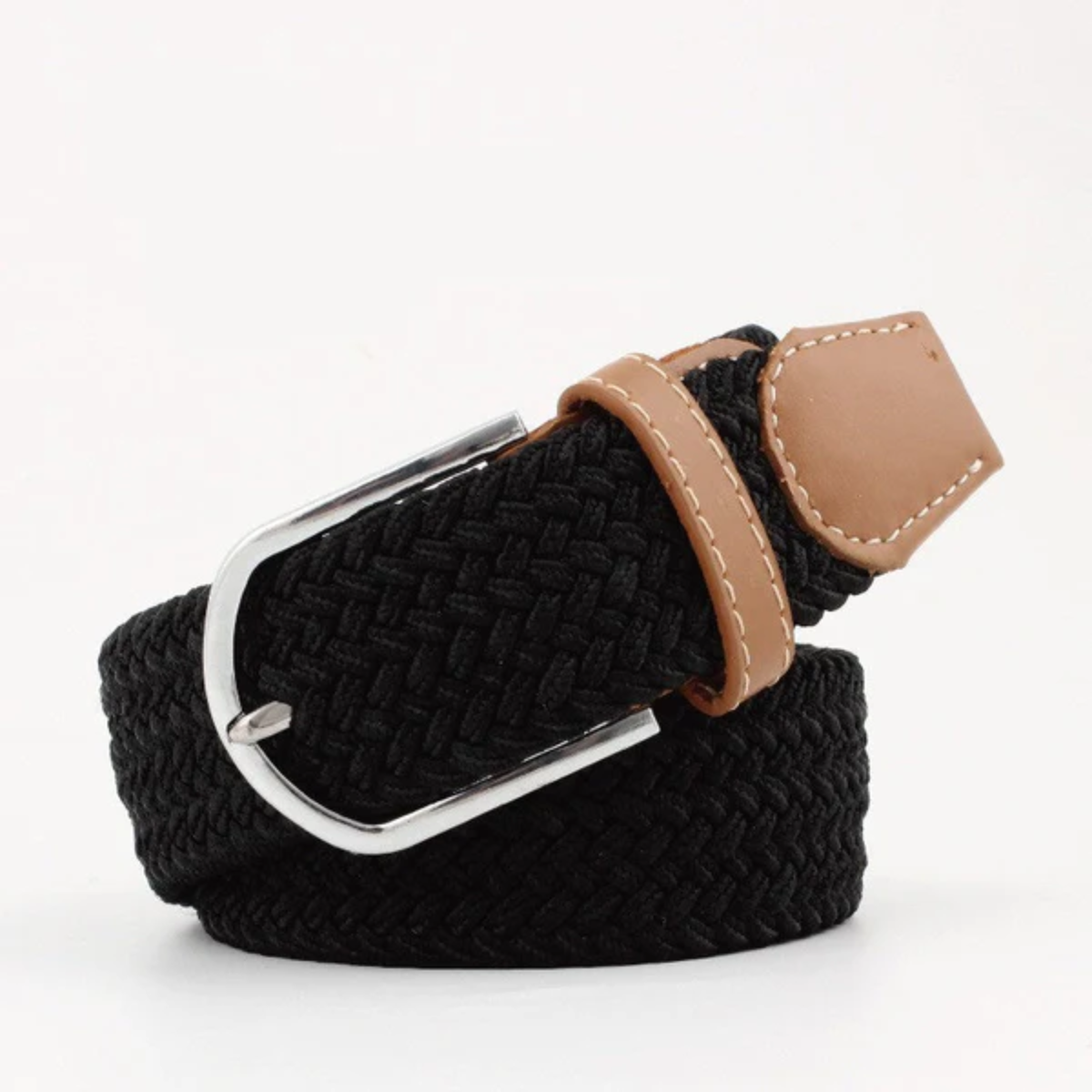Stretch Braided Belt – Adjustable Alloy Buckle