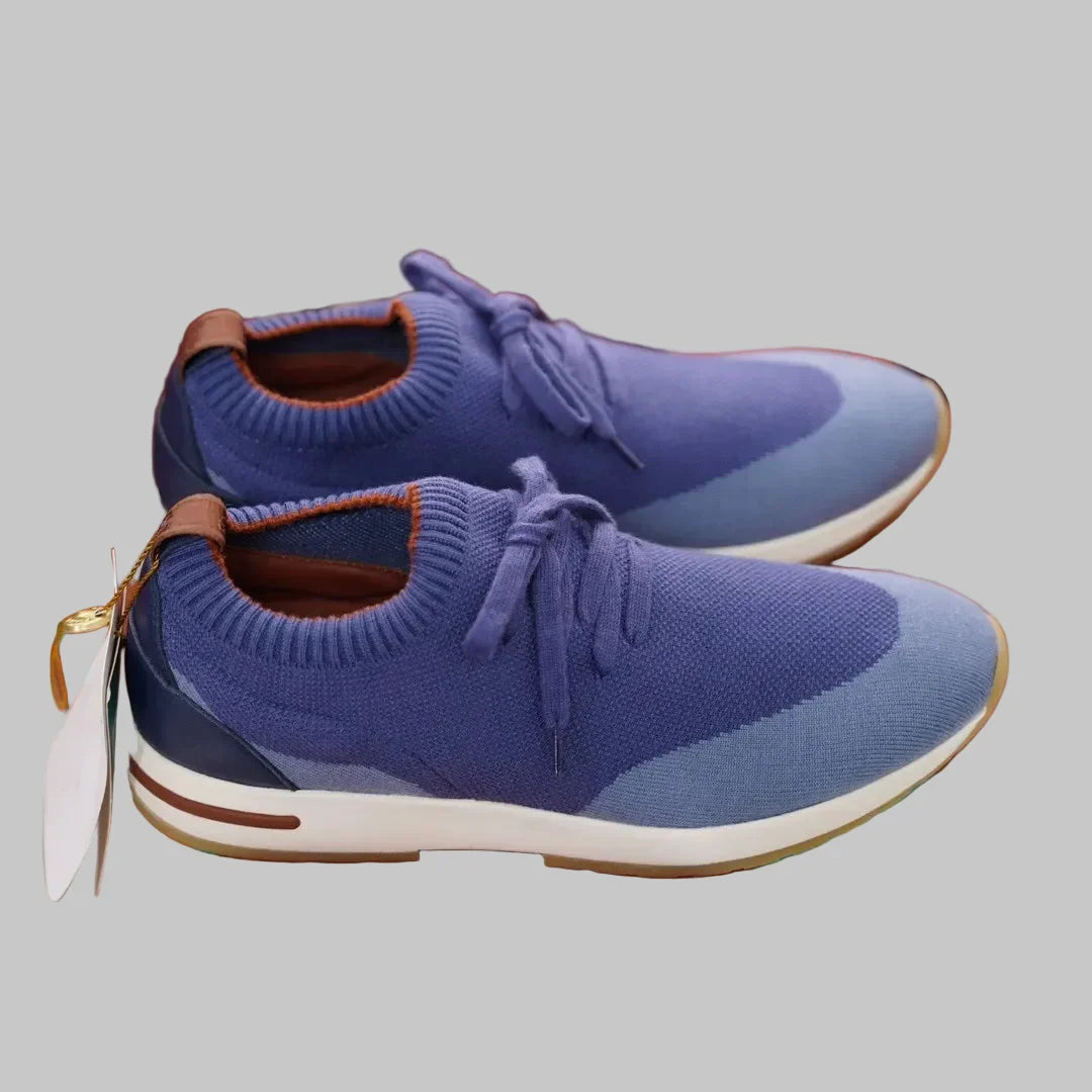 Men's Full-Grain Leather Sock Sneakers – Cashmere Lining