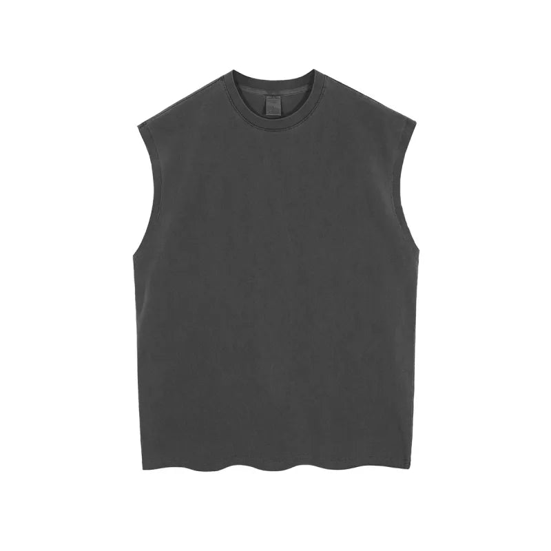 Men's Cotton Tank Top – Sleeveless Crew Neck