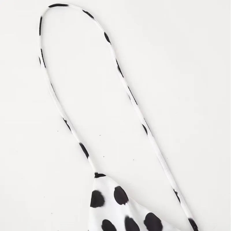 Women's Long Polka Dot Dress – Sleeveless Flowing Fit