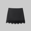 High-Waisted Mini Skirt for Women – Fitted Lace Trim