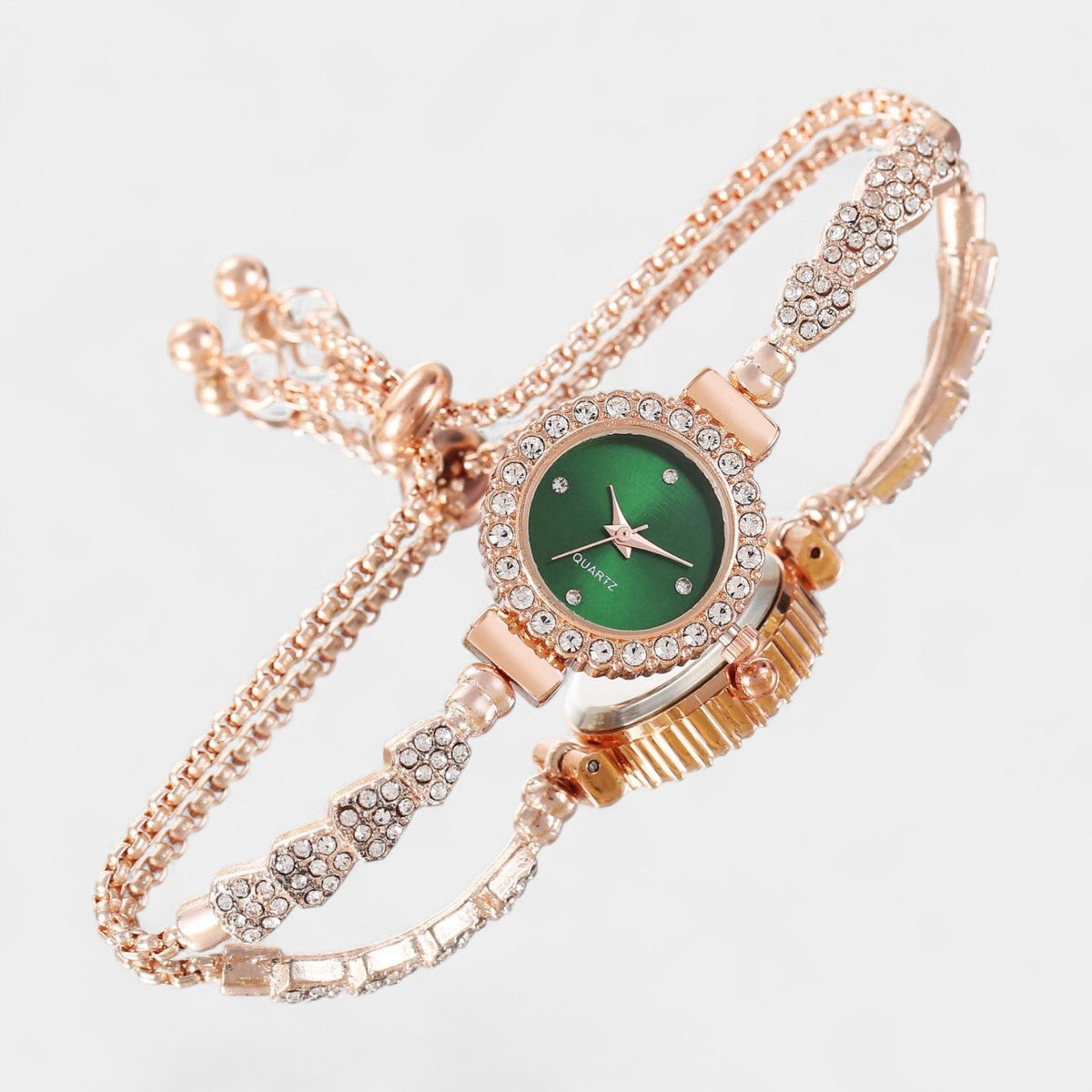 Women's Quartz Watch – Adjustable Chain Bracelet