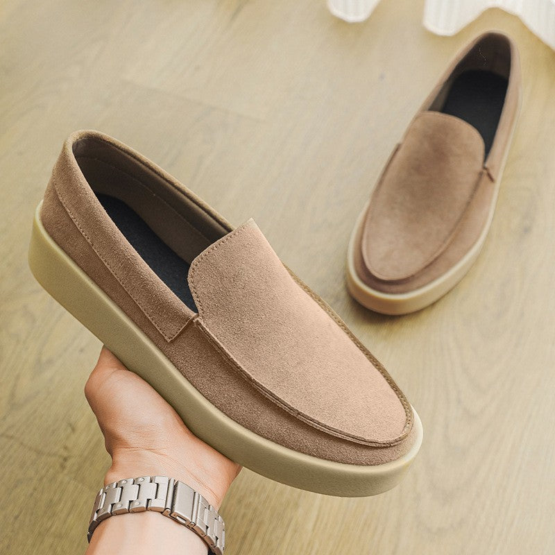Men's Suede Slip-On Loafers – Standard Fit