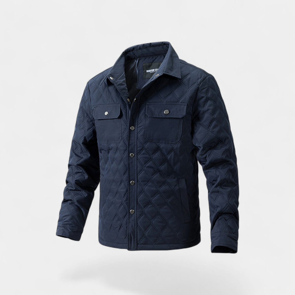 Men's Cotton Quilted Jacket – Classic Tailored Outerwear